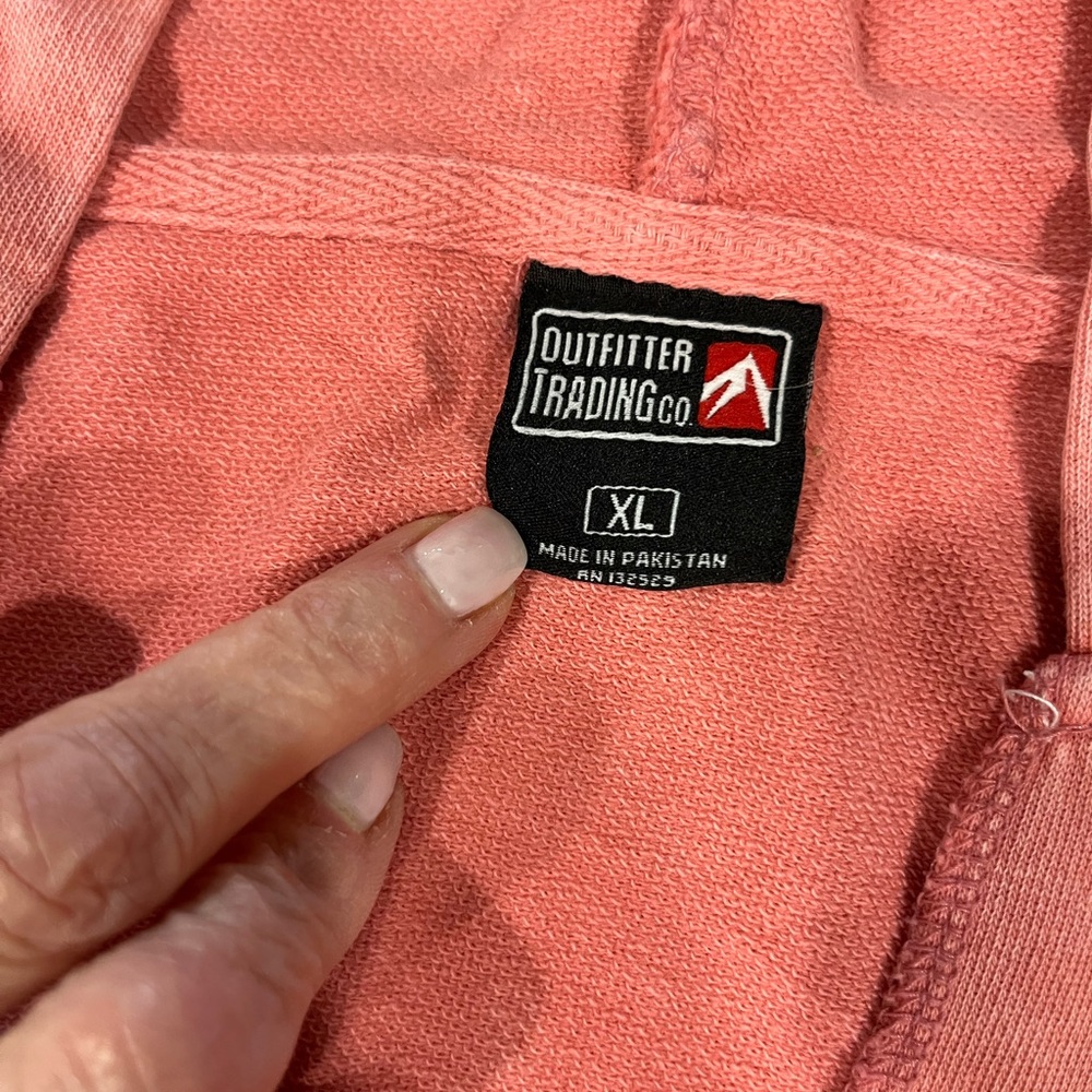 Coral colored Pullover Hoodie from Jackson Hole, Wyoming - Picture 2 of 6